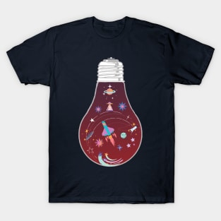 Constellation light bulb - Kawaii T-Shirt